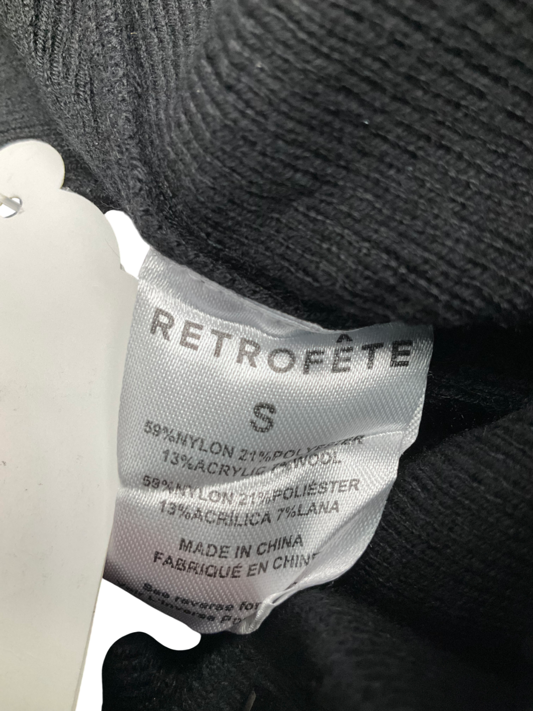 Retrofete Black Cocoa Embellished Pant UK S