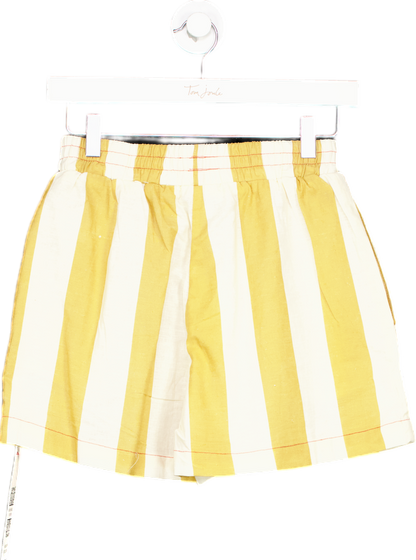 Never Fully Dressed Camel Stripe Elissa Shorts UK 6