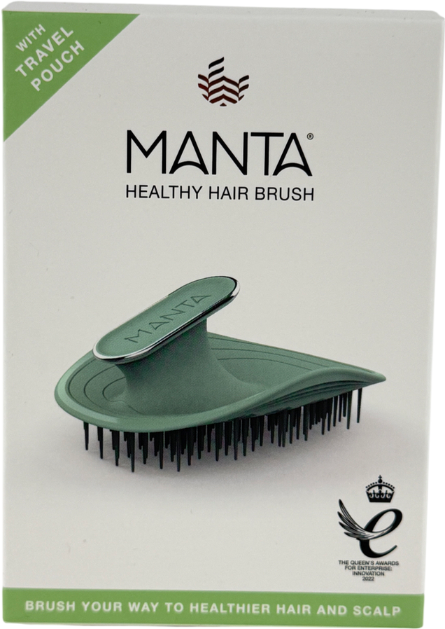 MANTA Fine Or Fragile Hair & Sensitive Scalps Ultra Gentle Detangling Green One size