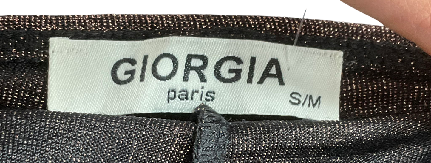 Paris Georgia Metallic Sparkly Flares UK S/M