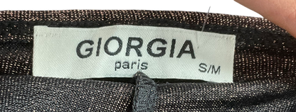 Paris Georgia Metallic Sparkly Flares UK S/M