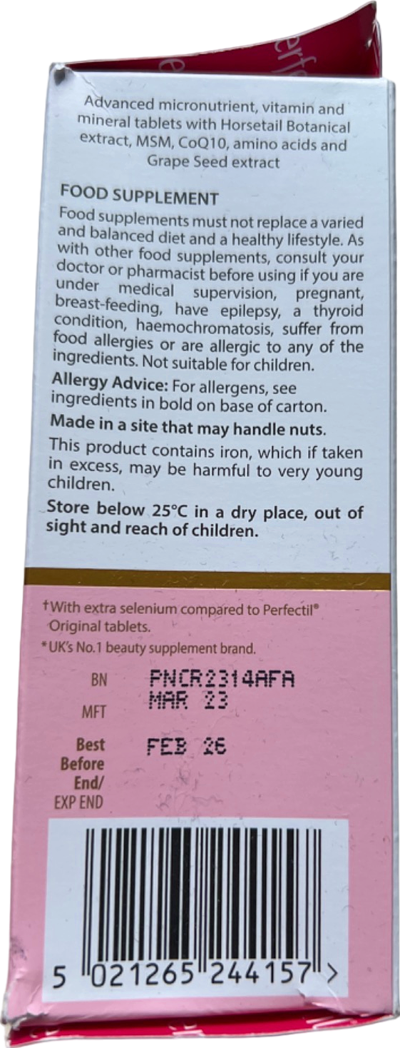 Vitabiotics Perfectil Nails Extra Support 60 Tablets