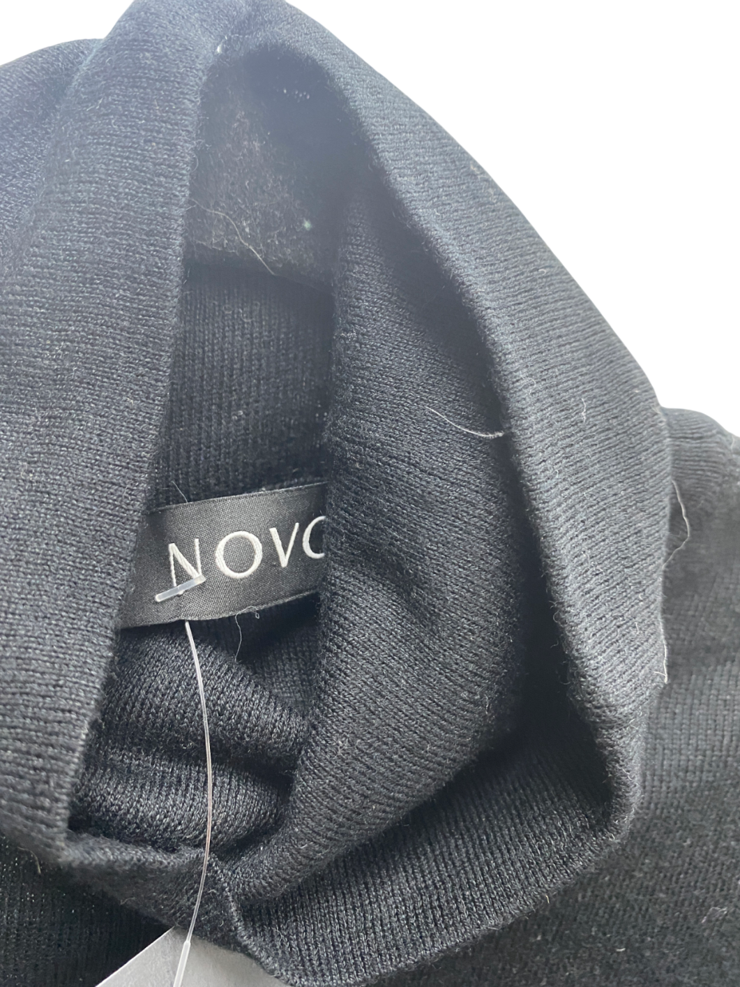 Novo Black Silk Cashmere Bodysuit UK 6