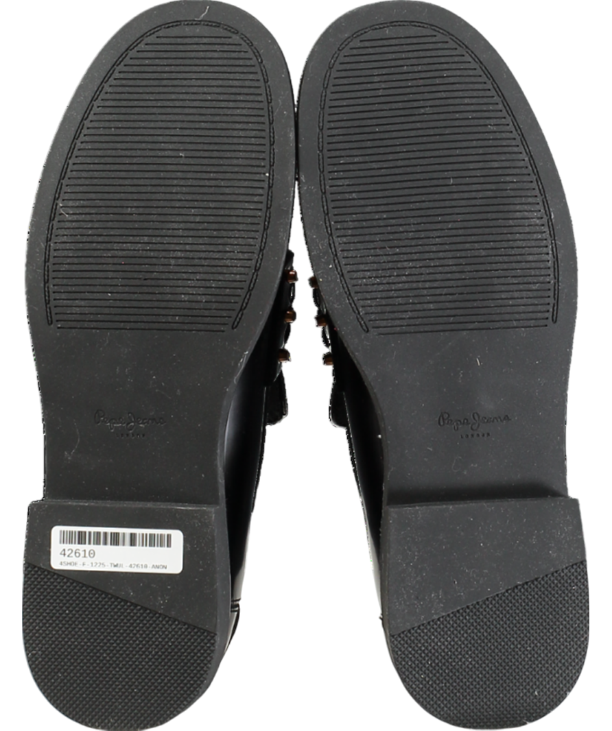 Pepe Jeans Penny Studs Loafers Black UK 8 EU 41 👠