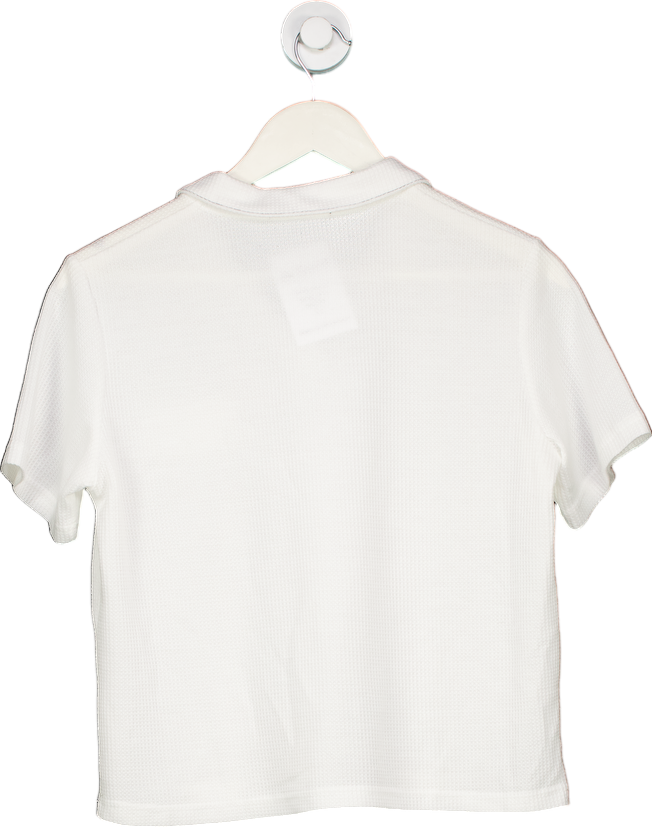 Dazy White Short Sleeve Polo Shirt