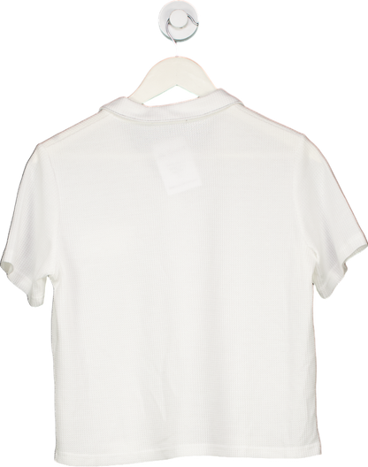 Dazy White Short Sleeve Polo Shirt