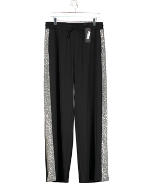 LAW & CO Tempest Trousers - Black With Silver Sequin Uk 14-16 UK L