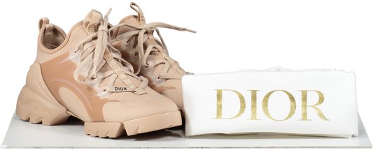 Dior D-connect Sneaker Nude Technical Fabric Trainers UK 4.5 EU 37.5 👠