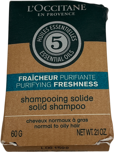 L'Occitane Purifying Freshness Solid Shampoo 60g