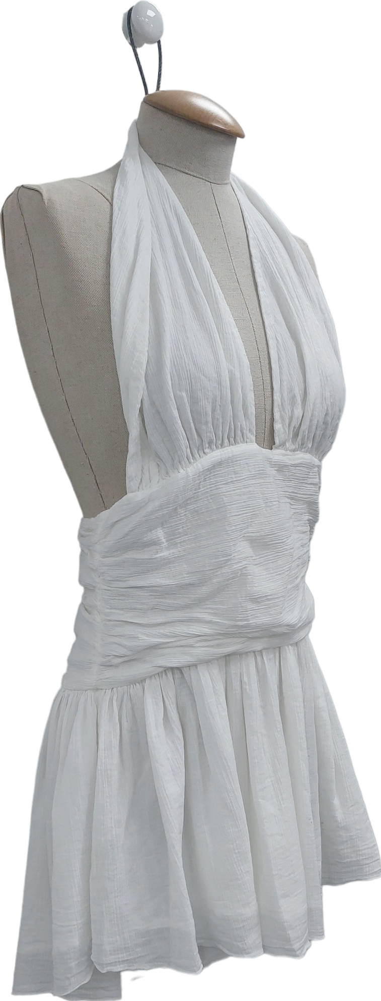 Etta Collection White Acropolis Dress UK S/M