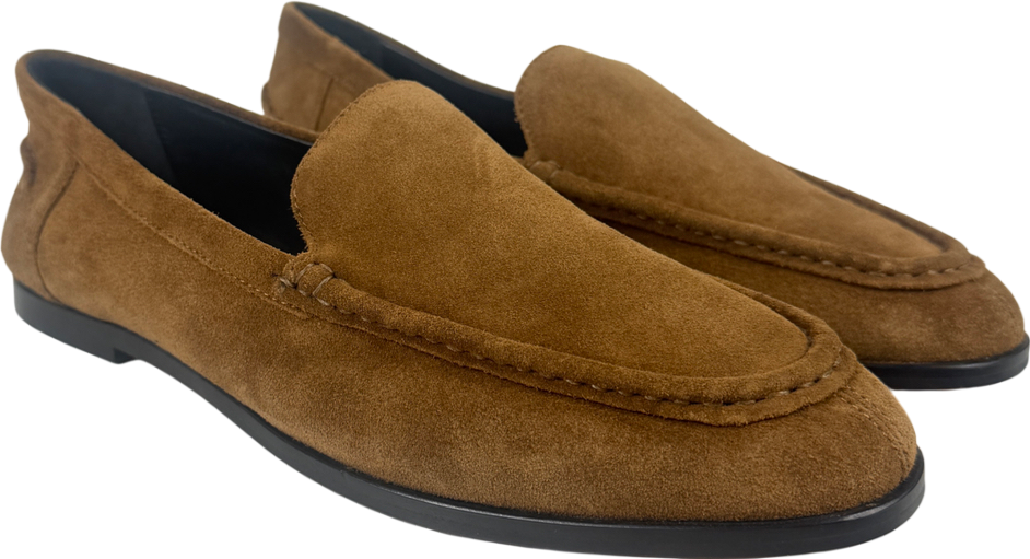 Jigsaw Brown Soft Suede Moccasin Loafer UK 7 EU 40