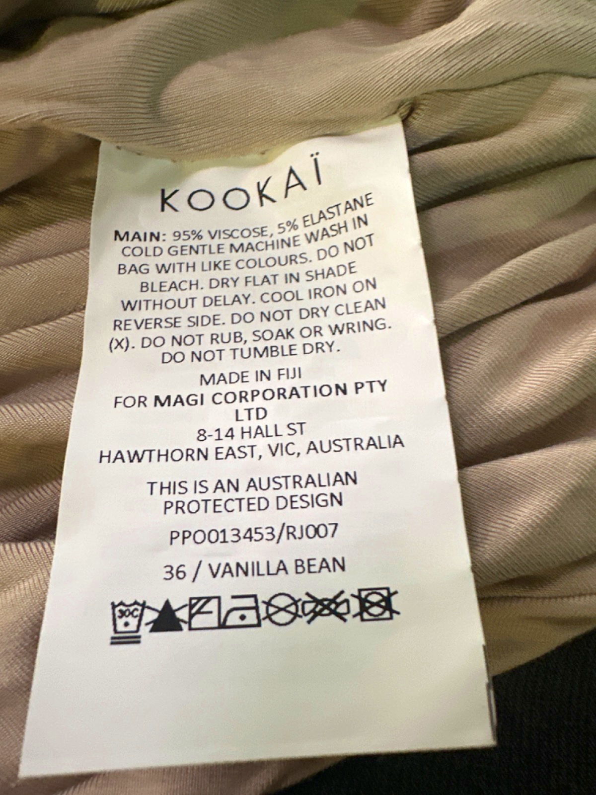 KOOKAI Vanilla Bean Alannah Top UK 8