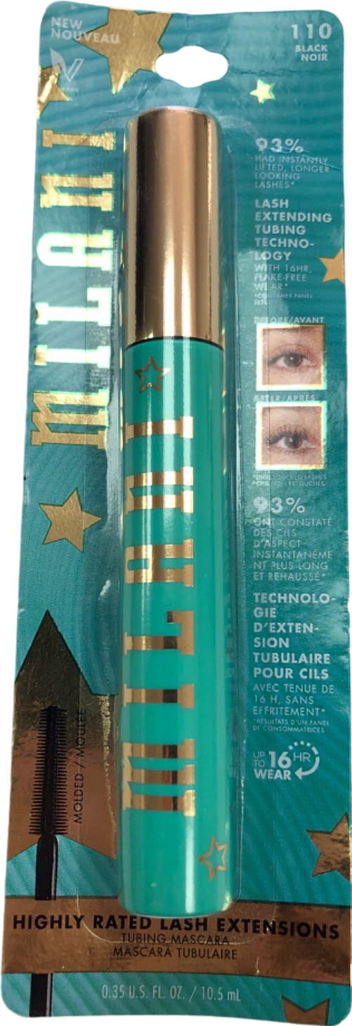Milani Highly Rated Lash Extensions Tubing Mascara 110 Noir 10.5ml