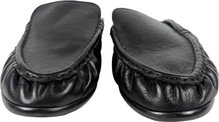 ASOS Black Mellow Premium Loafer Mules Leather UK 5 EU 38
