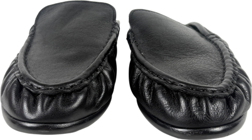 ASOS Black Mellow Premium Loafer Mules Leather UK 5 EU 38