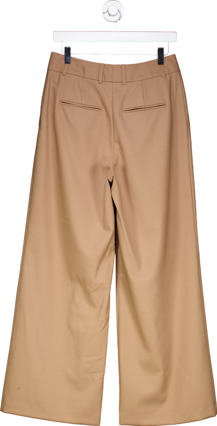 Autograph Brown Wide High Rise Trousers UK 10