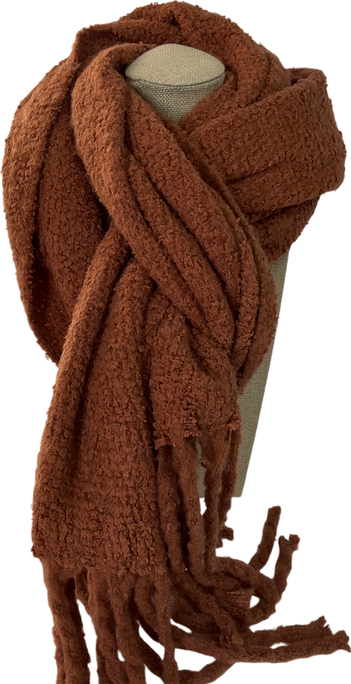 Free People Brown Super soft Hit The Ground Scarf