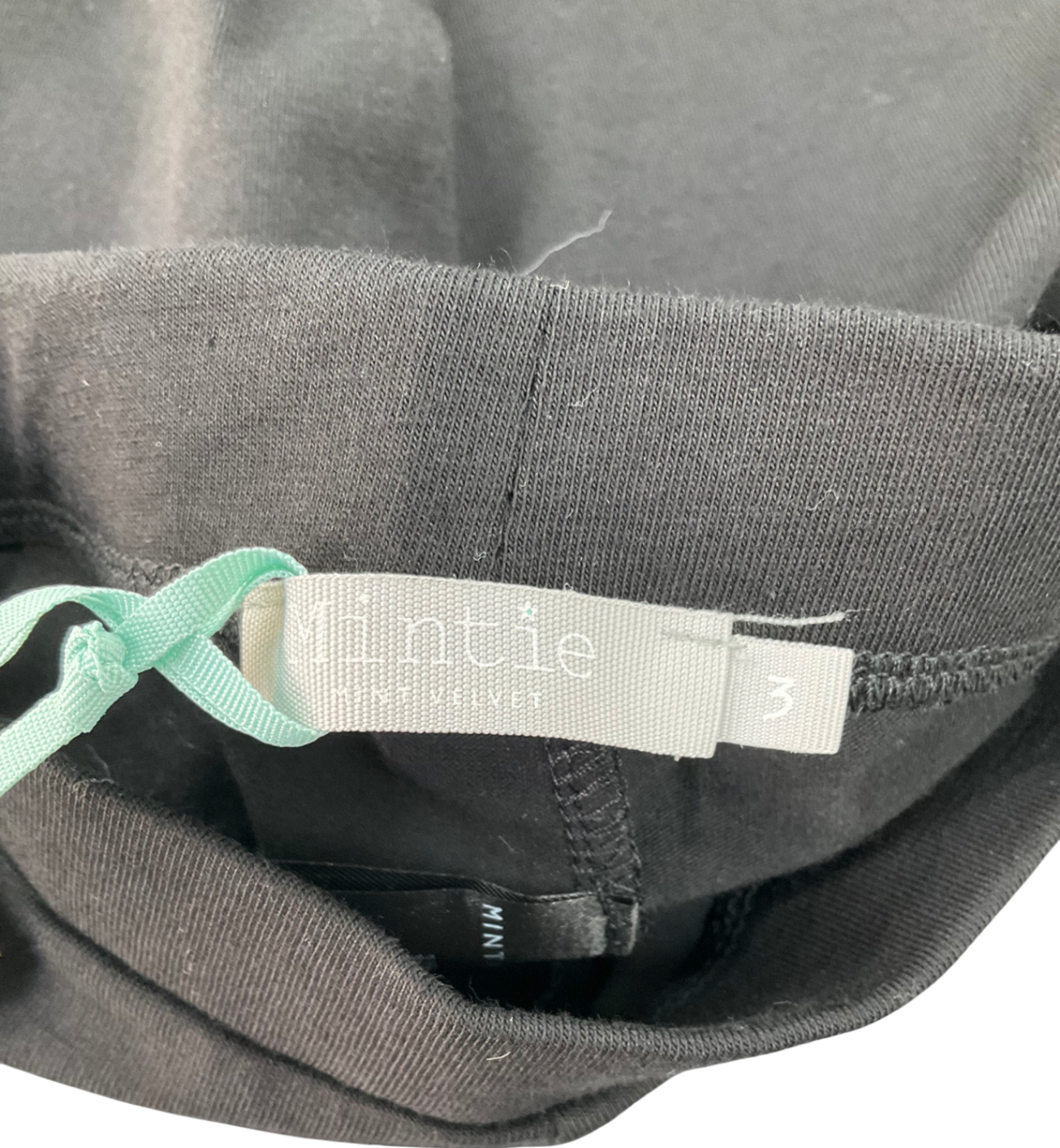 Mintie by Mint Velvet Black Star Embroidered Leggings 3 Years