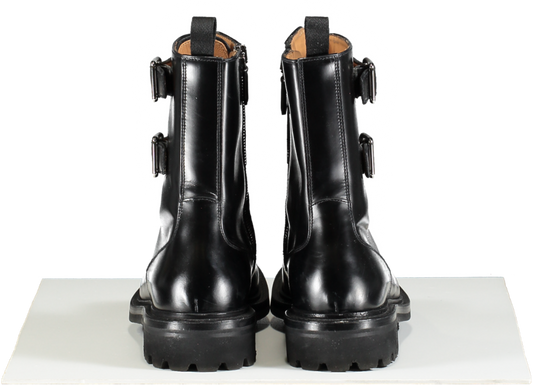 Church's Black Leather Combat Boots 6.5