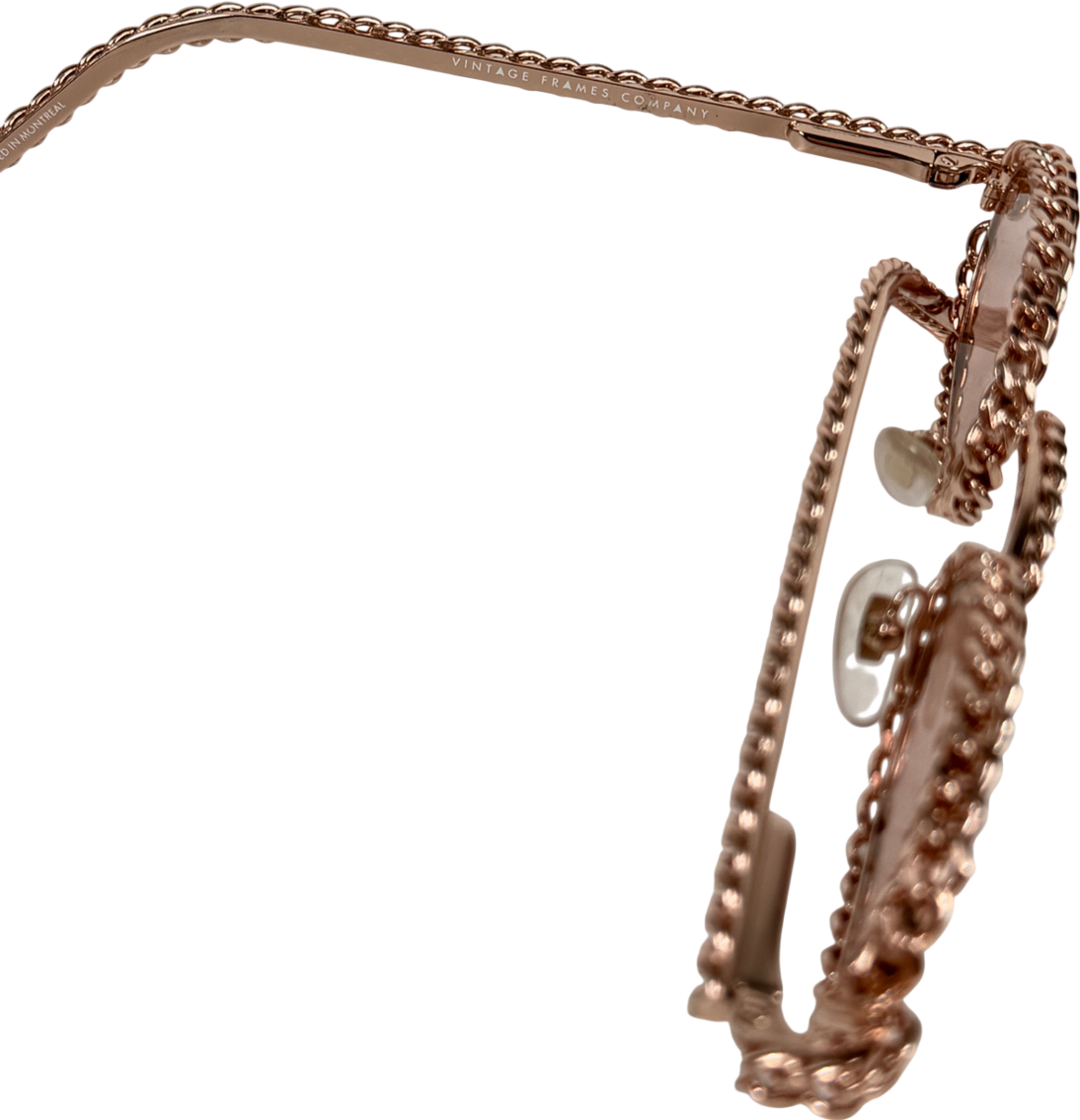 Vintage frames company Metallic Pac Full Cuban Edition 24kt Rose Gold One Size