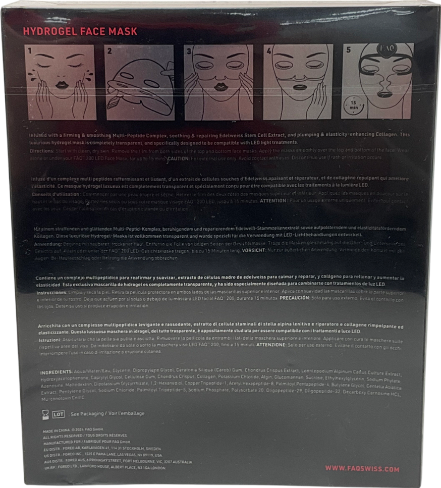 faq Glass Skin Collagen Face Mask 5x28g