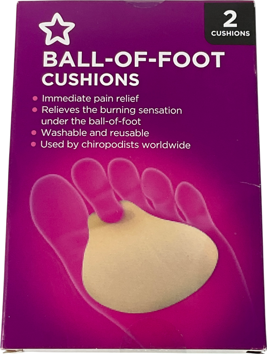 Superdrug White Toe Loop Ball Of Foot Cushion X2 One Size