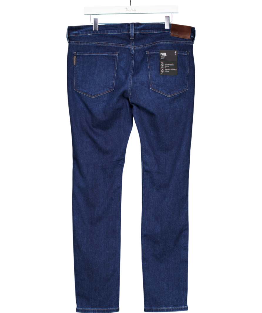 PAIGE Blue Croft Skinny Jeans W36