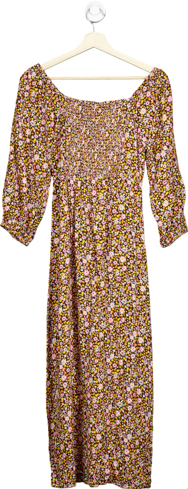 JOHN LEWIS ANYDAY Multicolour Daisy Sweetheart Dress Size UK 6