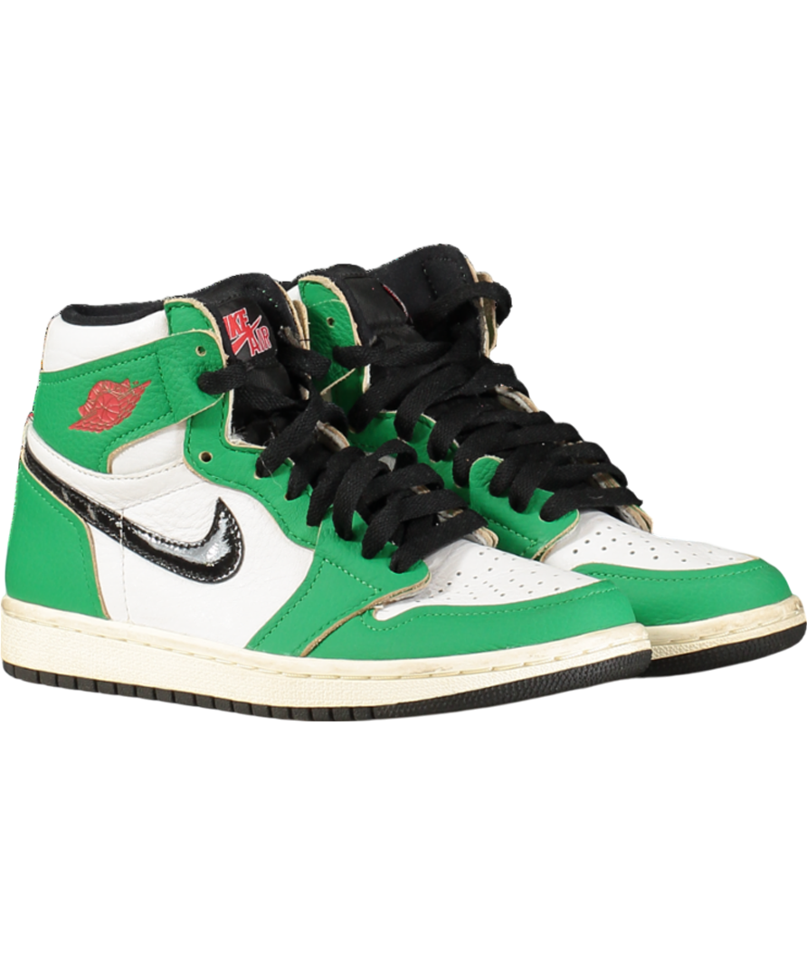 JORDAN Air Jordan 1 Retro High OG "Lucky Green" sneakers UK 2.5 EU 35.5 👠