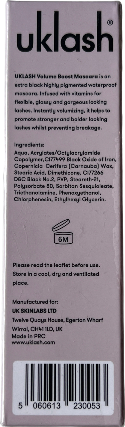 uk lashes Volume Boost Mascara Black One Size