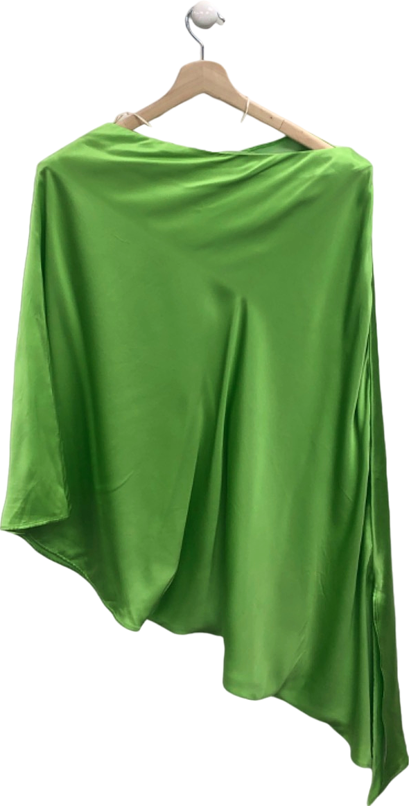 Bernadette Green Silk Cape Top  UK 6