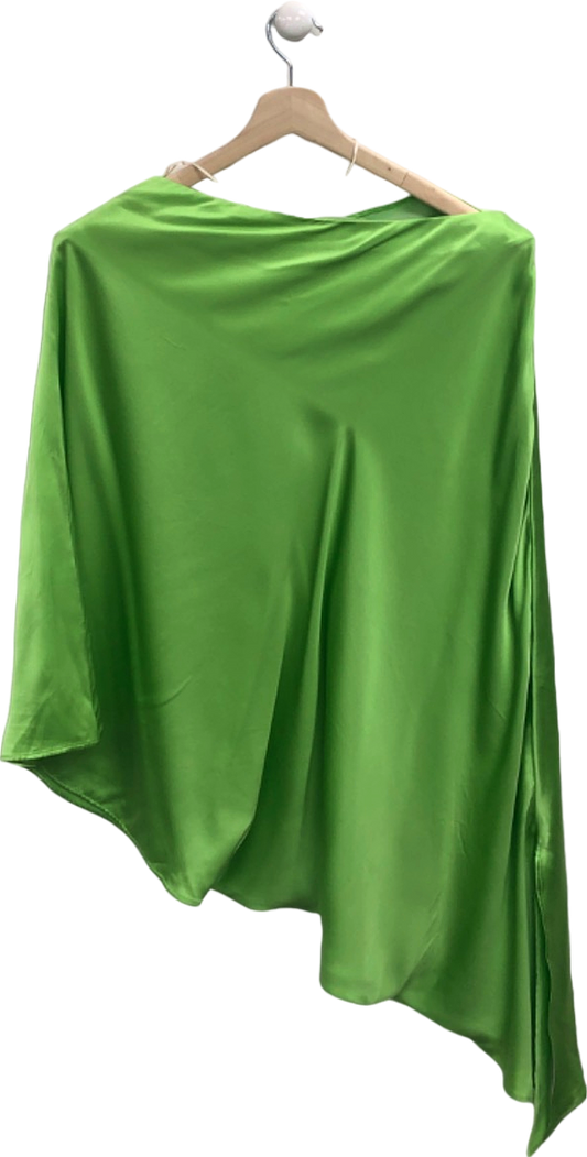 Bernadette Green Silk Cape Top  UK 6