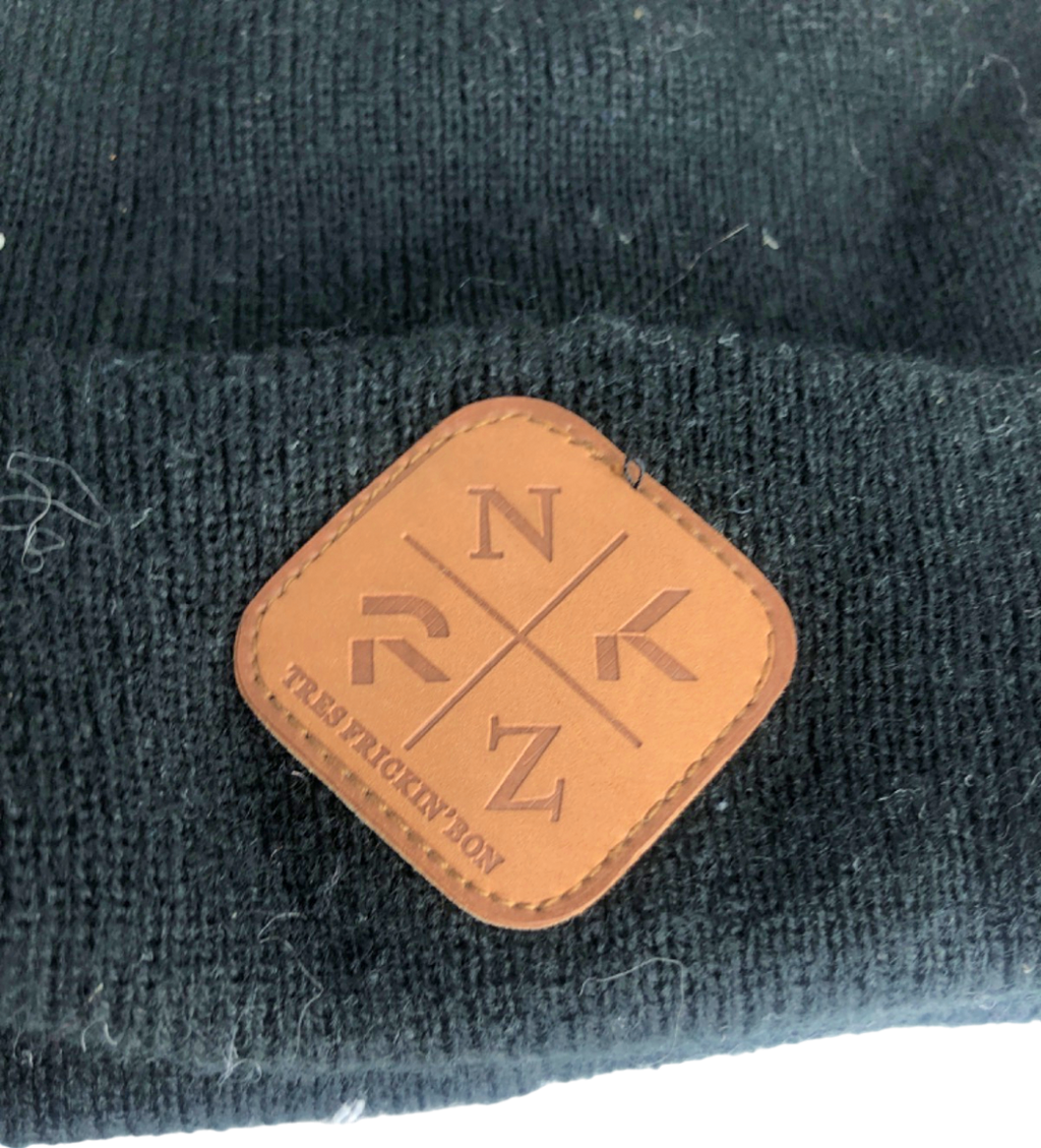 NKRZ Black Beanie Hat