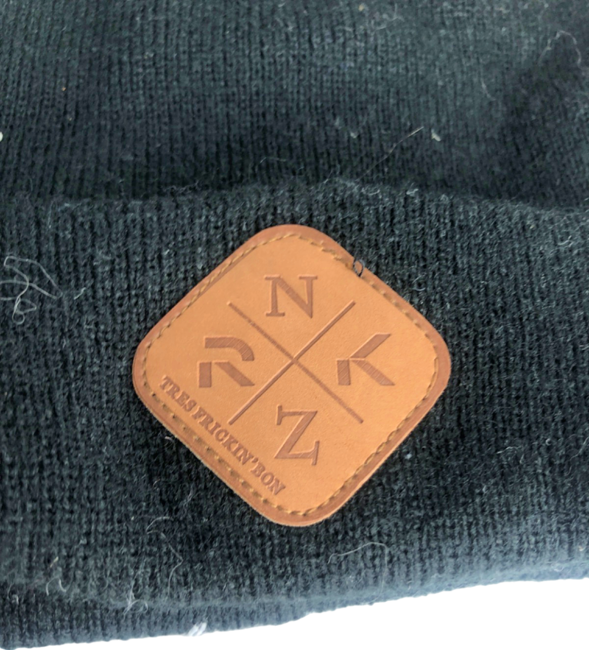 NKRZ Black Beanie Hat