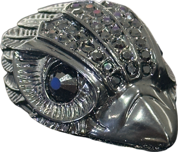 Kurt Geiger Black Drench Party Eagle Clutch Bag