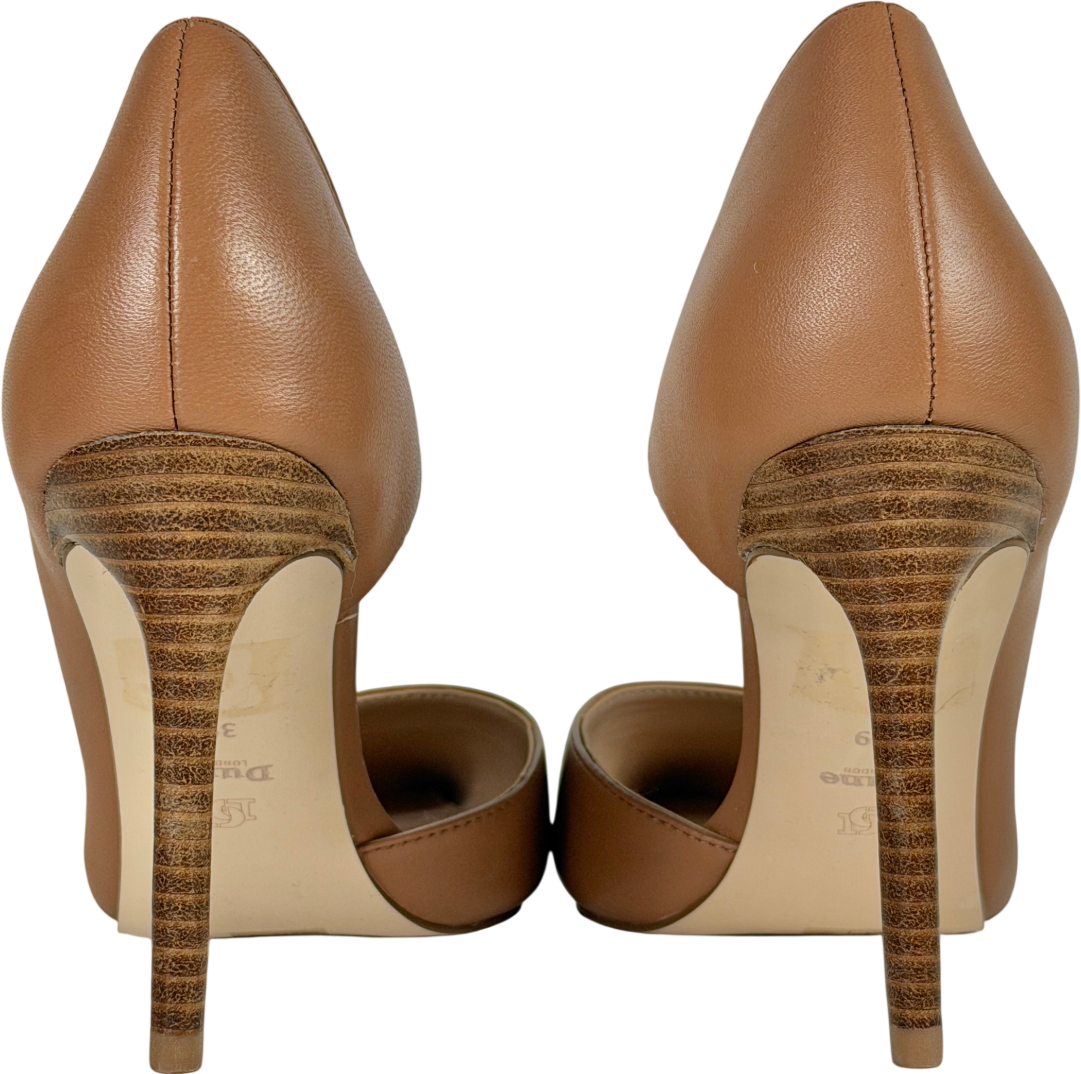 Dune Brown Chicagos High Heel Courts UK 6 EU 39 👠