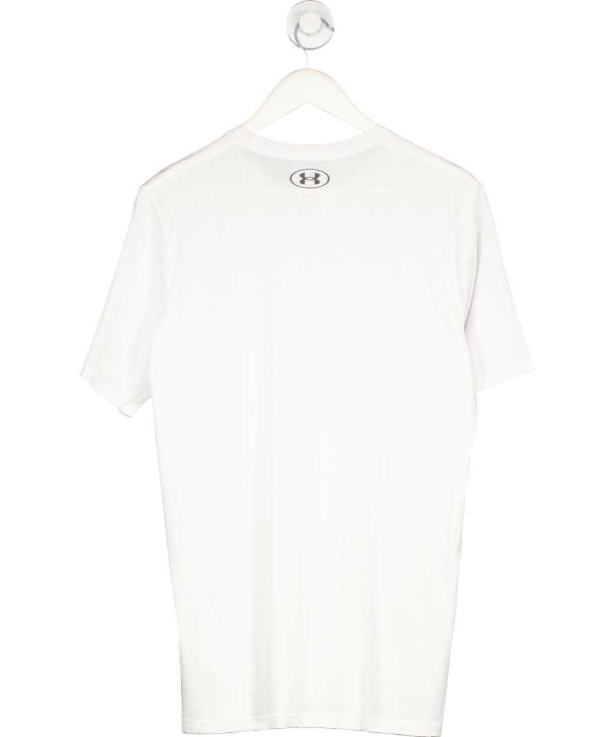 Under Armour White Left Chest Logo Short Sleeve T-shirt UK M