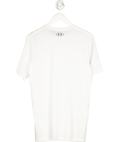 Under Armour White Left Chest Logo Short Sleeve T-shirt UK M