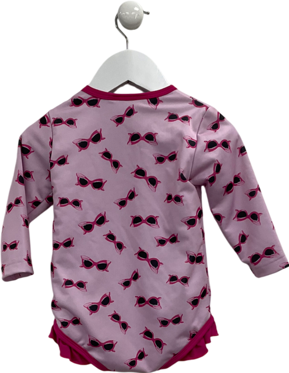 Rachel Riley Pink Sunglasses Frill Rash Guard 1 Year