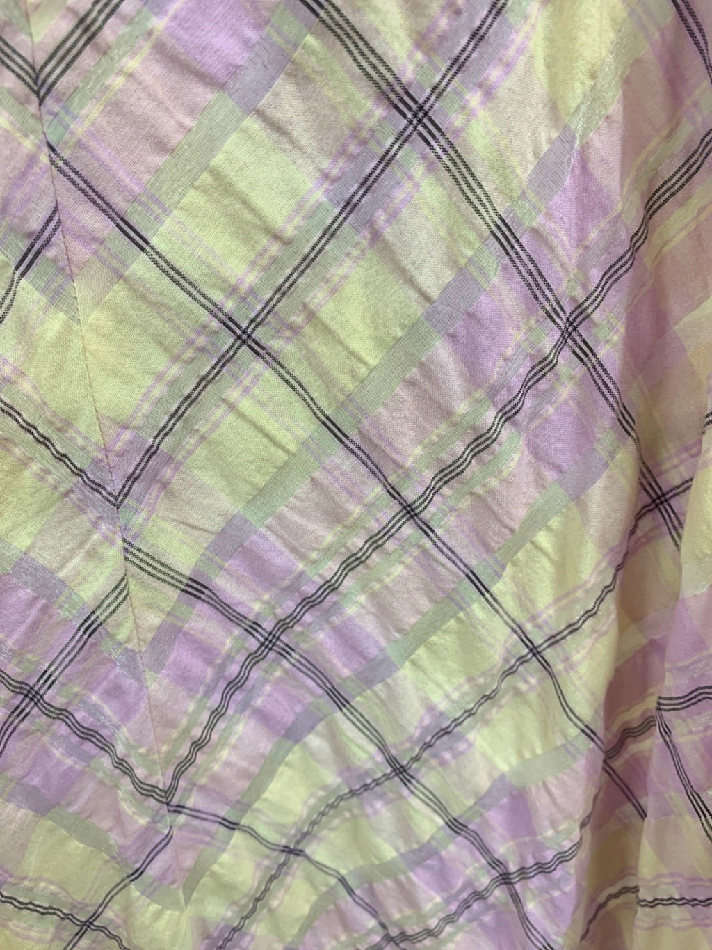 Ganni Purple Plaid Dress UK 10