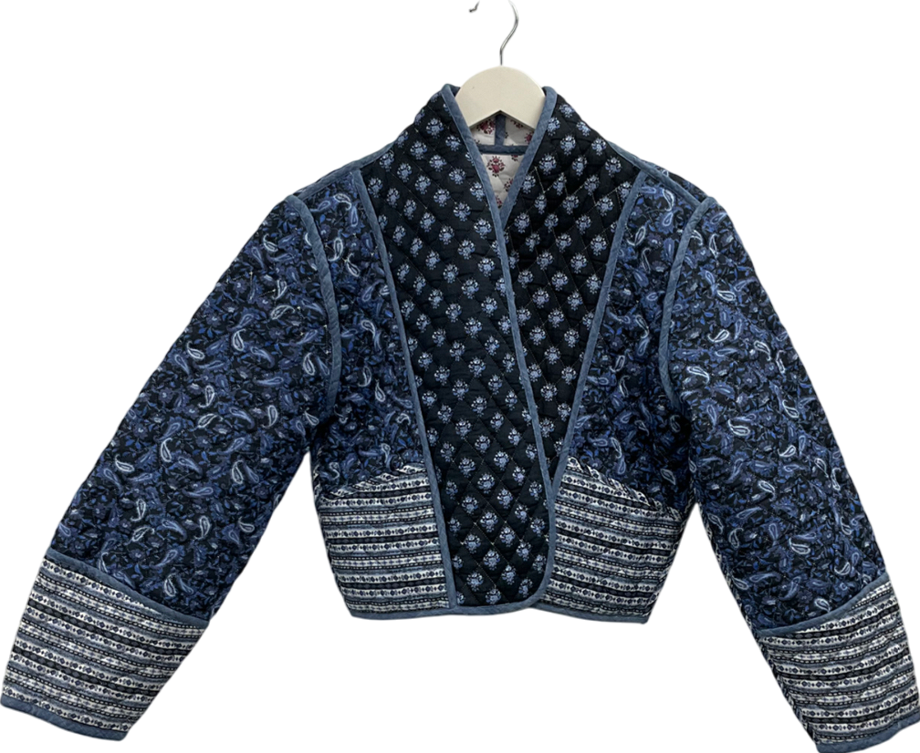 MANGO Pink Reversible Quilted Jacket UK S