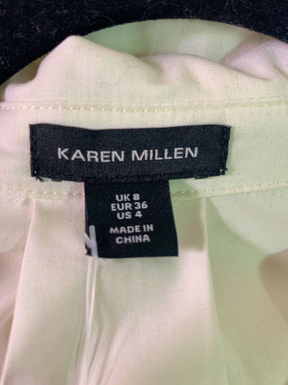 Karen Millen White Tailored Long Sleeve Dress UK 8