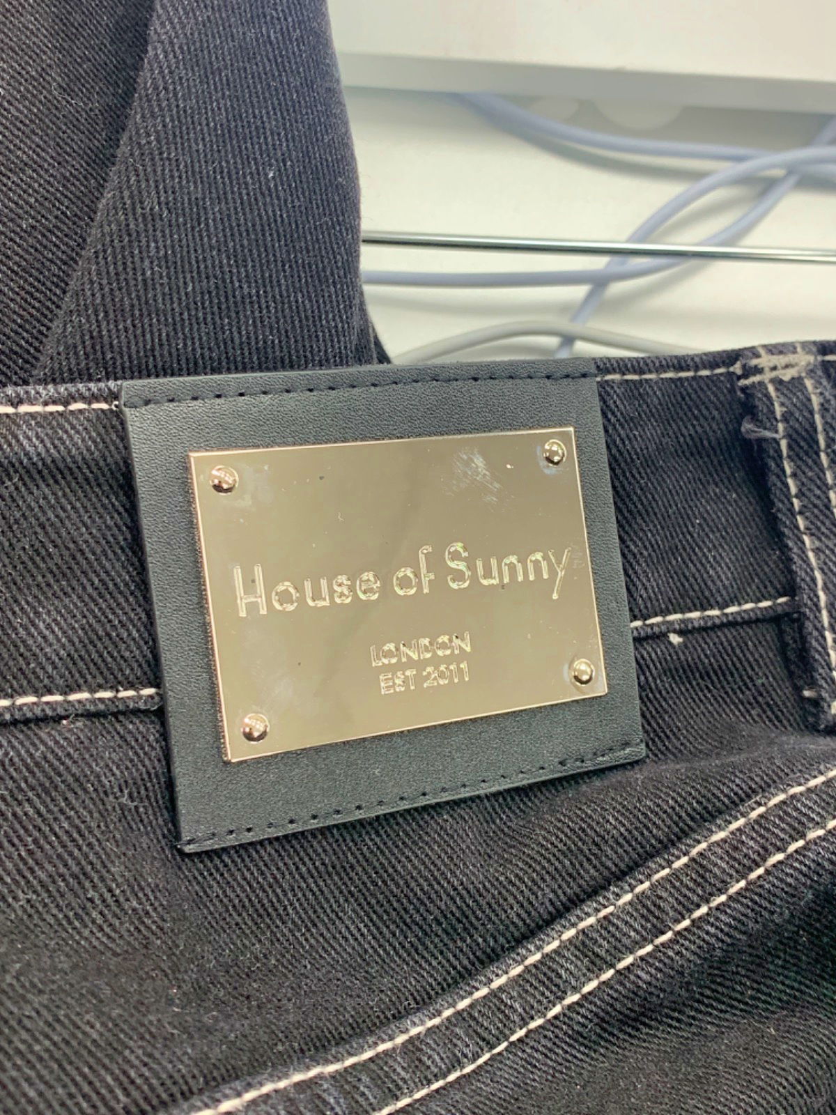 House of Sunny Black State of Mind Jeans UK XS