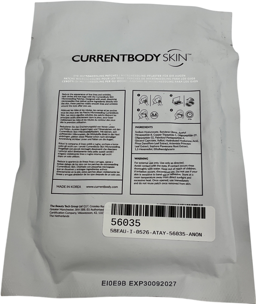 Current Body Under Eye Microneedling Patches X2