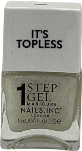 Nails Inc 1-step Gel It's Topless Nail Polish Sydney 14ml