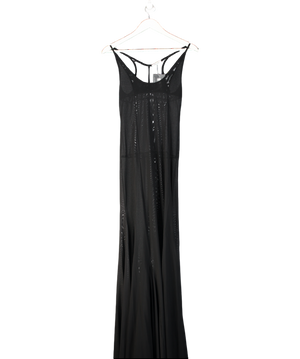 Fanci Club Black Mariana Evening Maxi Dress UK XS