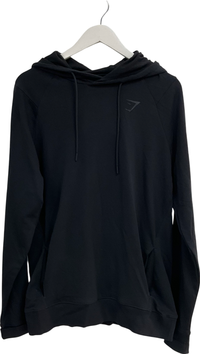 gymshark Black Block Oversized Hoodie UK L
