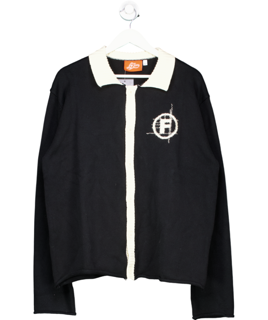 La Fam Black Stitched F Cardigan UK XL
