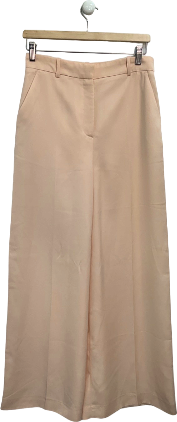 Warehouse Nude Wide Leg Trousers UK 12