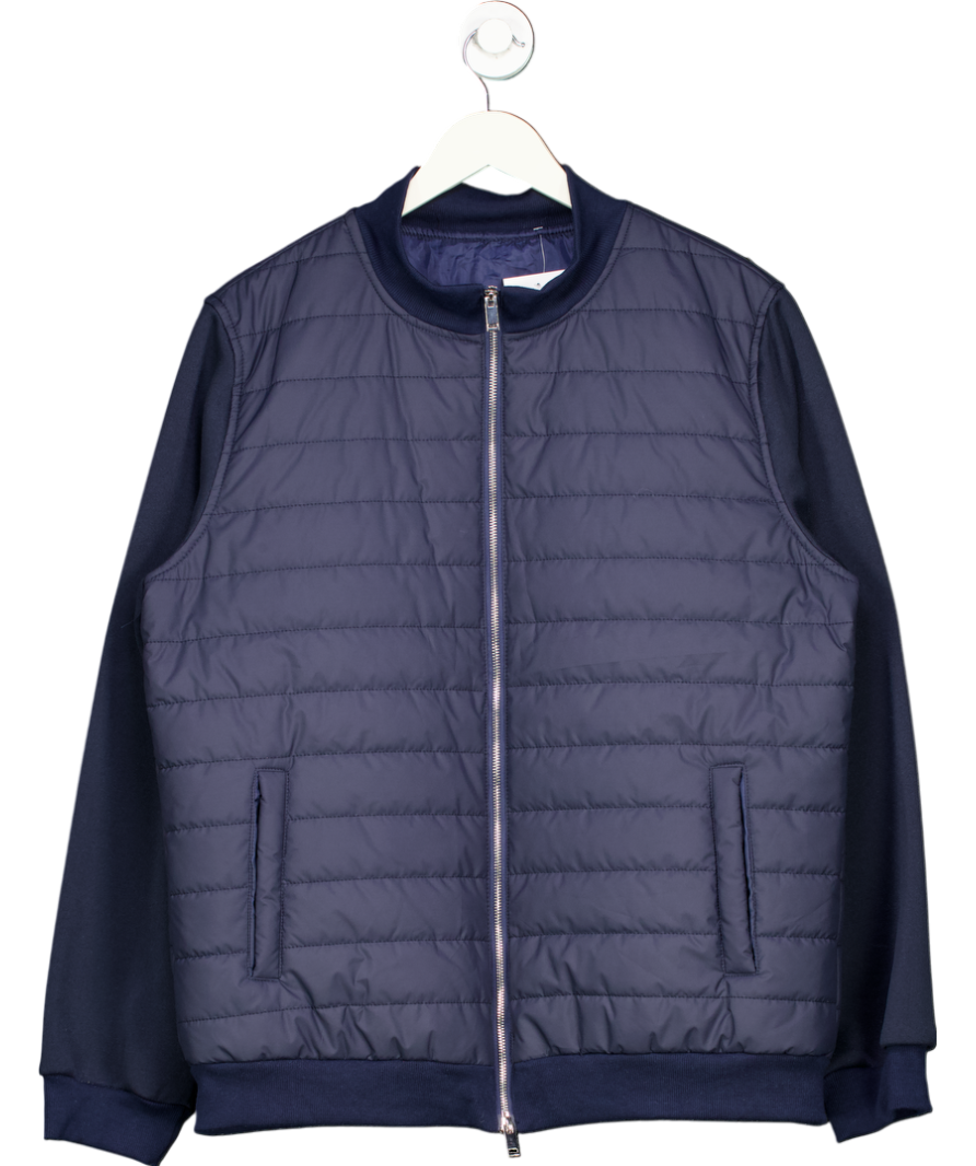 Blue Quilted And Jersey Jacket UK XL